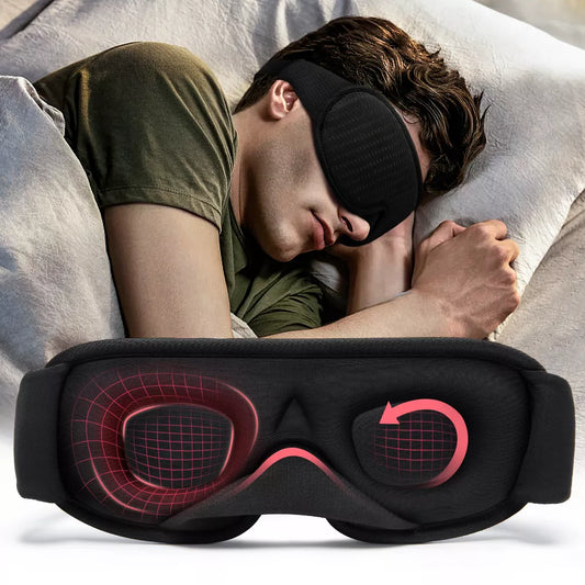 Journey to Dreamland: Luxurious 3D Sleep Mask for Ultimate Light Blockage and Serene Slumber