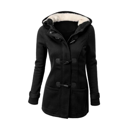 Chic Comfort: 2024 Autumn Women's Zipper Hooded Coat - Your Essential Casual Outwear
