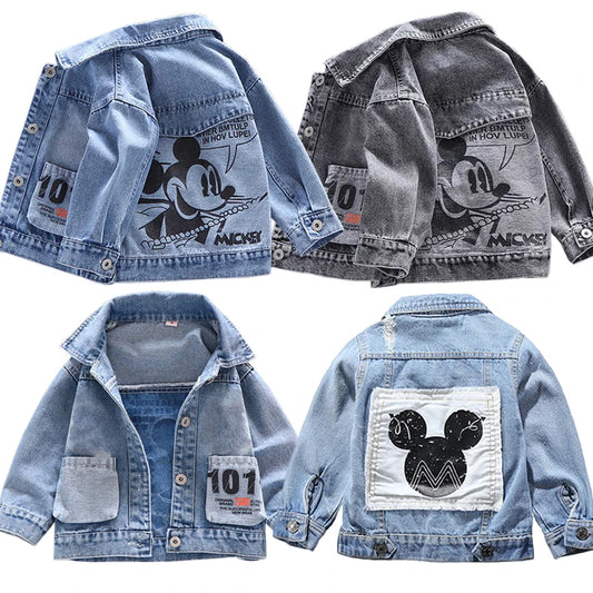 Mickey Denim Jacket for Boys and Girls: Fashionable Outerwear for Children