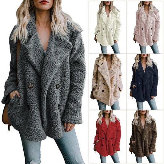 Cozy and Stylish Faux Fur Coat for Women