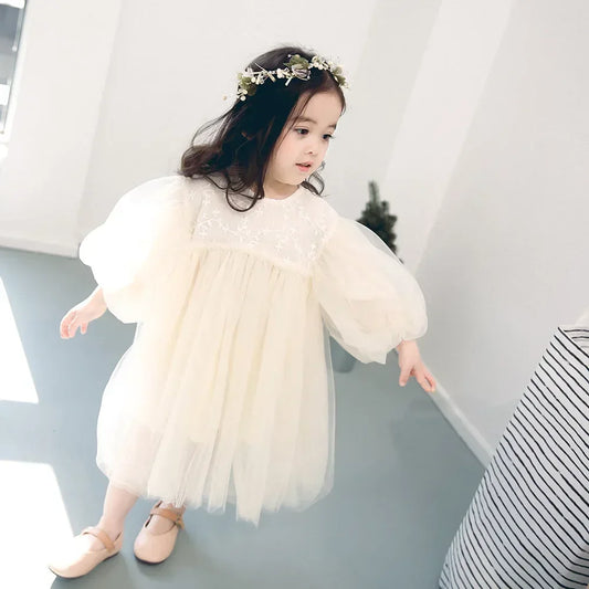 Honey Cherry New Kids Dresses For Girls Spring Princess Dress